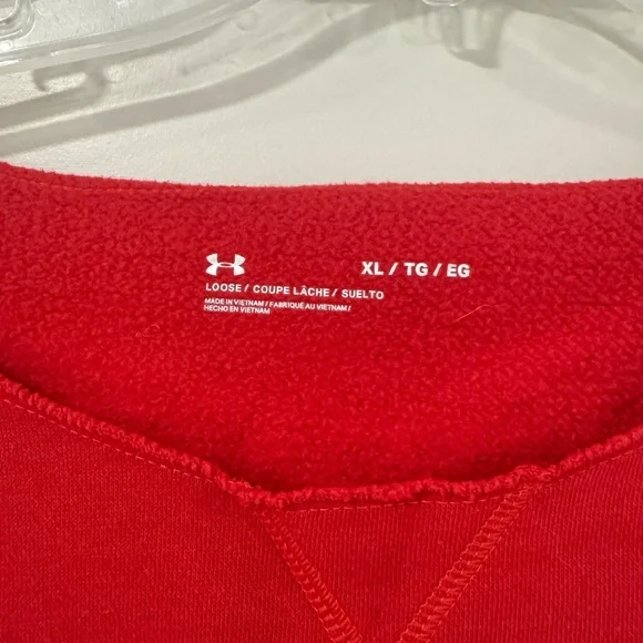 Under Armour Scarlet Crewneck Size XL - Picture 2 of 5
